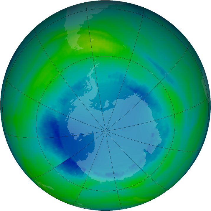 Ozone Map 1990-08-17